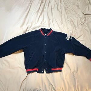 Polo by Ralph Lauren Blue and Red Bomber Jacket